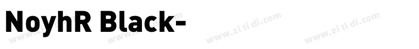 NoyhR Black字体转换 NoyhR Black字体转换